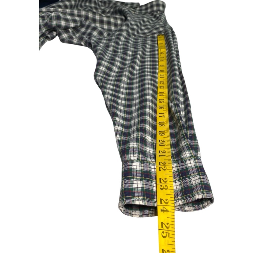 Tommy Hilfiger Men's Blue/Green/White Plaid Shirt, L - Picture 8 of 8